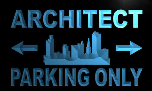 Architect Parking Only Neon Light Sign